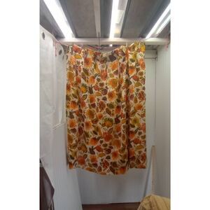 Vintage Dupont 100% linen, groovy pinch pleat curtain panel, please read